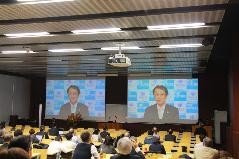永田 恭介氏(筑波大学学長)による祝辞