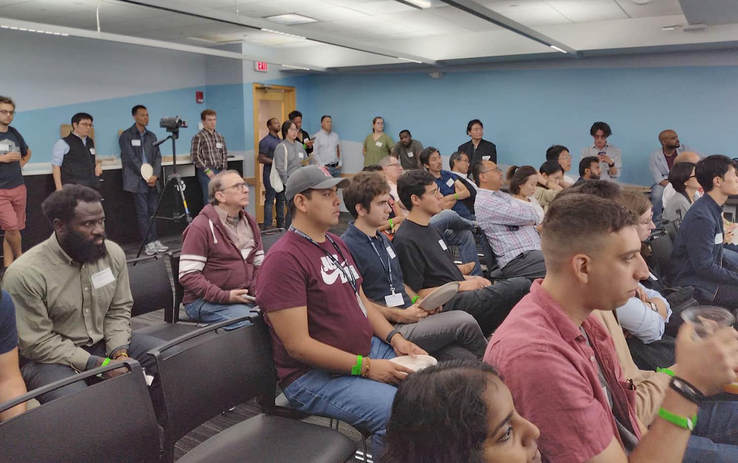 Standing-room-only crowd at the event