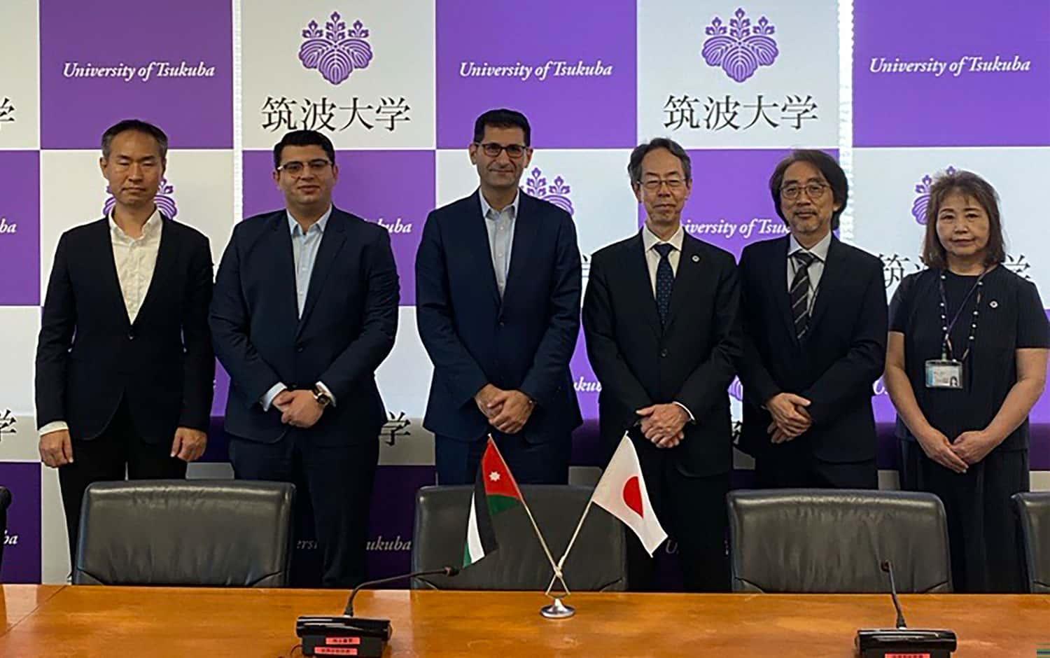 Chargé d'Affaires ad interim of Jordan Visits Vice President IKEDA