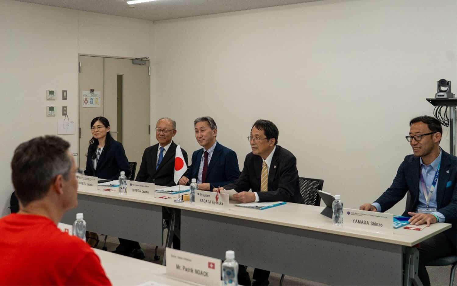 Swiss National Athletics Team made a Courtesy Call to our President