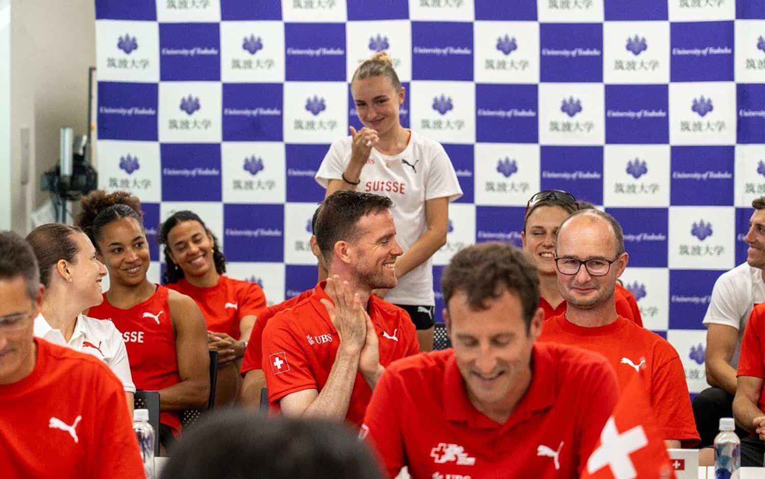 Swiss National Athletics Team made a Courtesy Call to our President