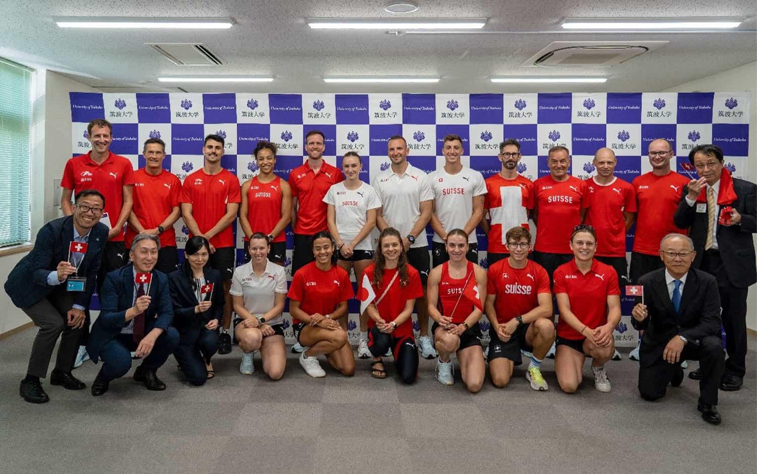 Swiss National Athletics Team made a Courtesy Call to our President