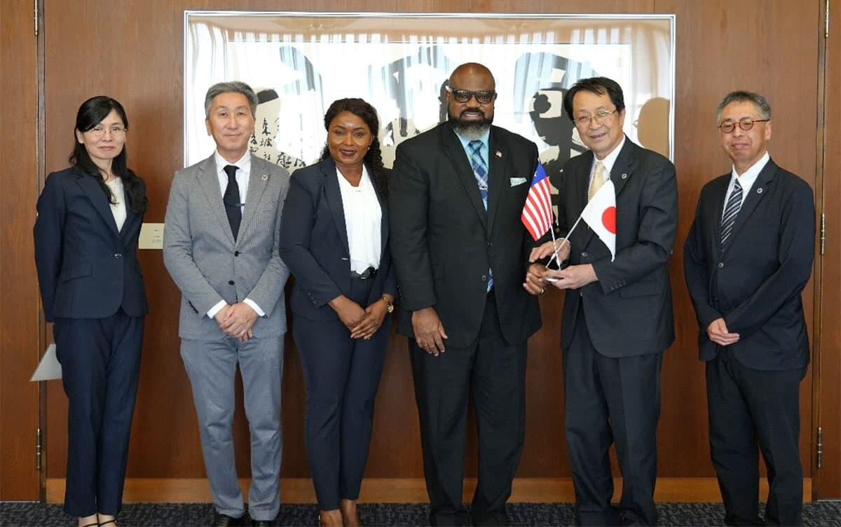 Ambassador of the Republic of Liberia to Japan Visits President NAGATA 