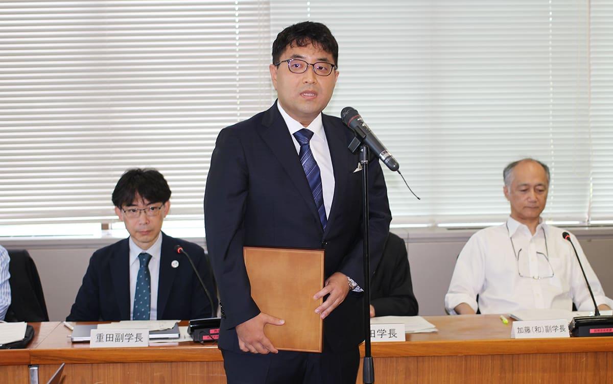 海老原准教授によるご挨拶