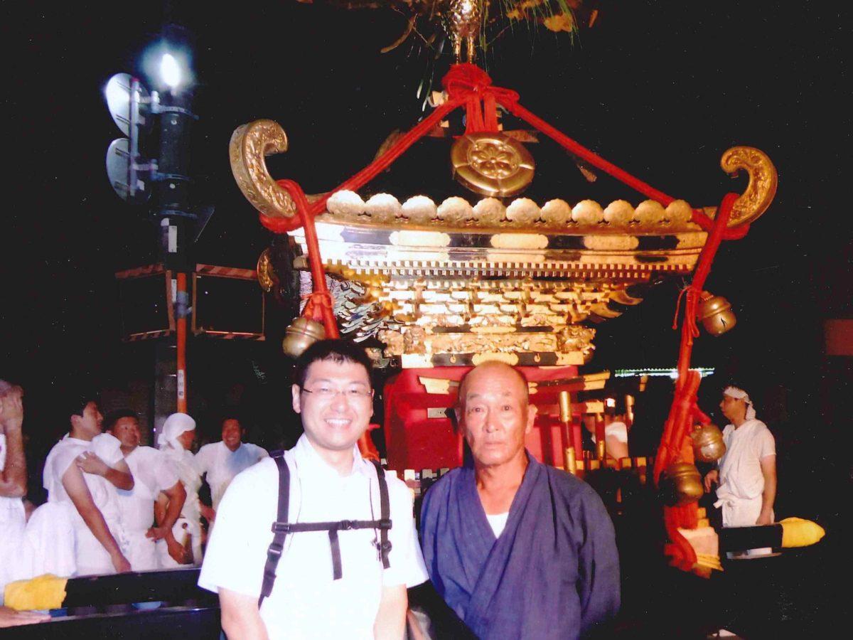 祭り調査の際、お世話になった地元の方と