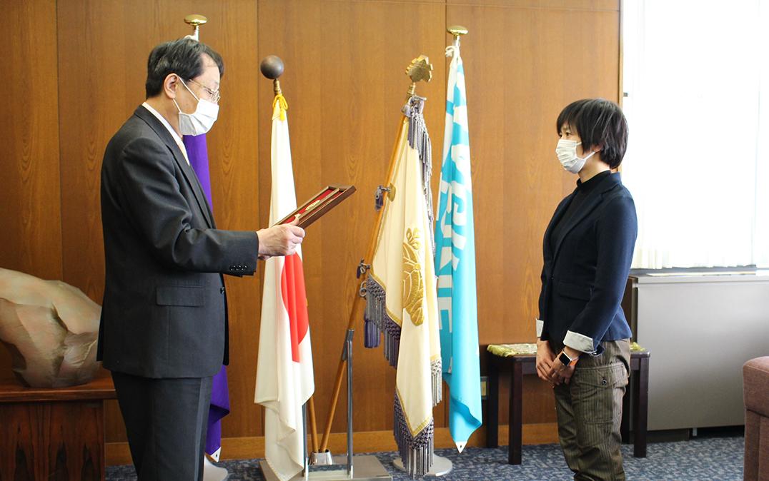 学⻑表彰の写真