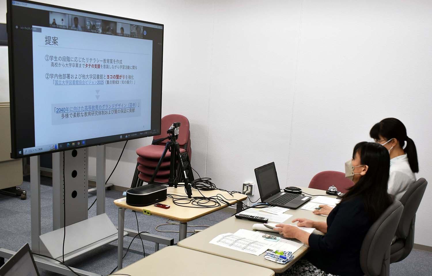 班別討議の発表の様子