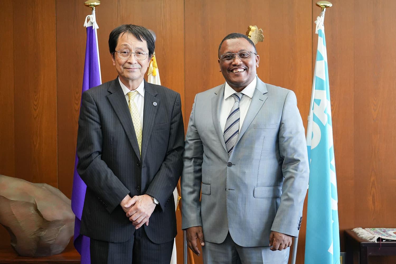 永田学長及びダバ大使