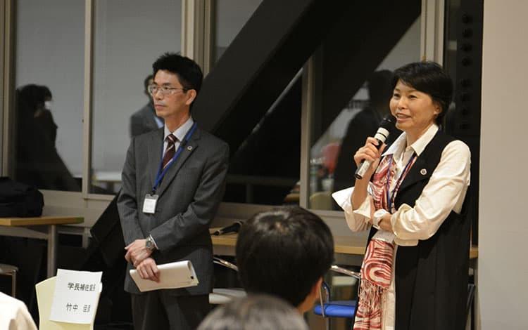 学長と学生との交流会2